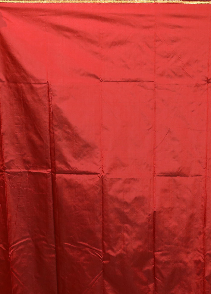 Pink Kanjivaram Silk Saree With Blouse Piece