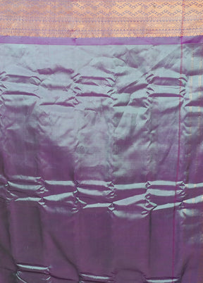 Green Gadwal Pure Silk Saree Without Blouse Piece