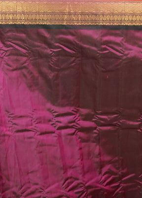 Pink Gadwal Pure Silk Saree Without Blouse Piece