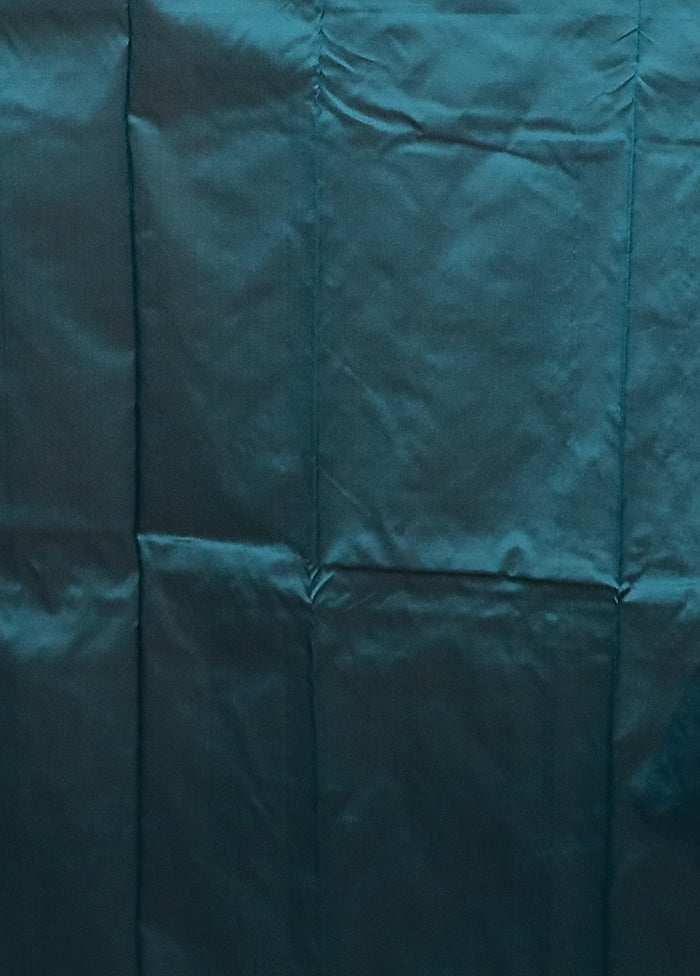 Purple Kanjivaram Silk Saree With Blouse Piece