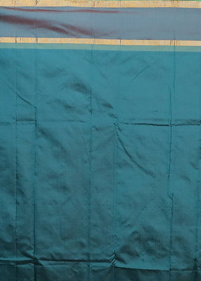 Green Kanjivaram Silk Saree With Blouse Piece