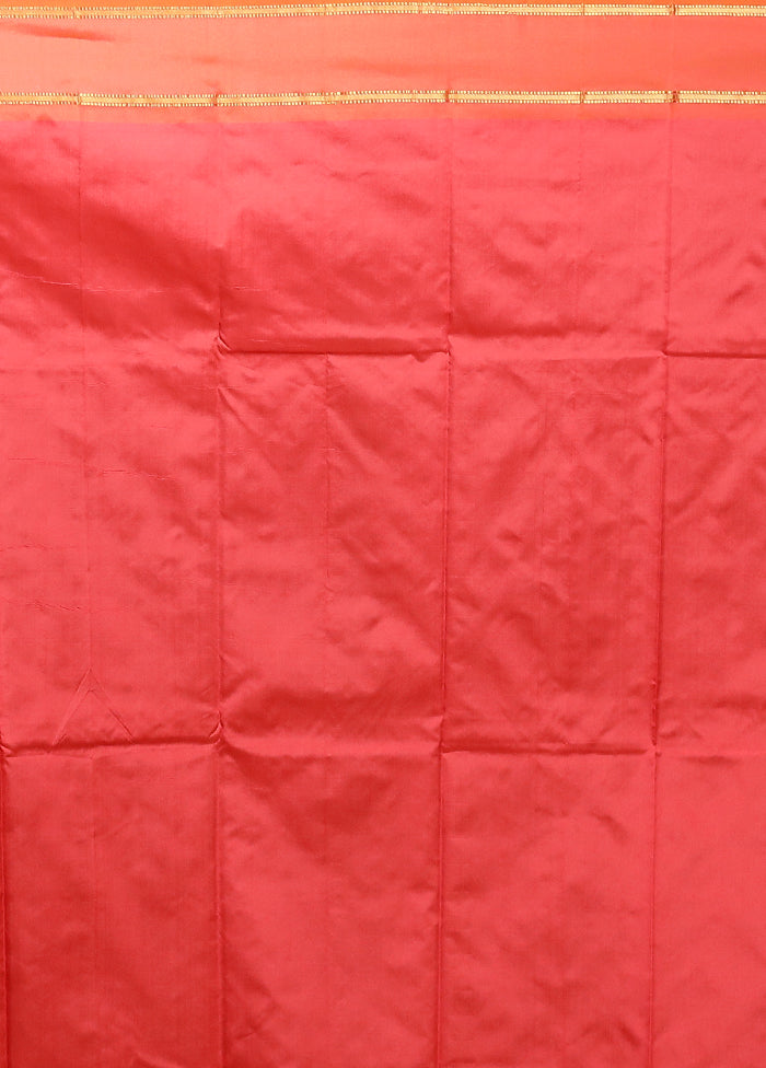 Pink Kanjivaram Silk Saree With Blouse Piece