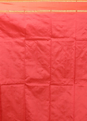 Pink Kanjivaram Silk Saree With Blouse Piece