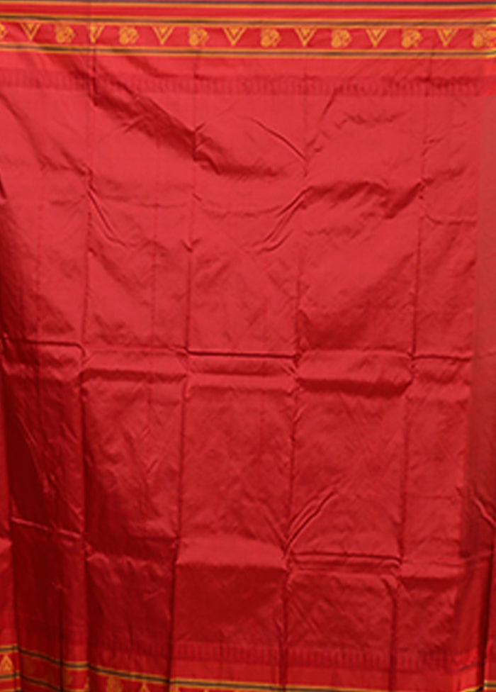 Green Kanjivaram Silk Saree With Blouse Piece