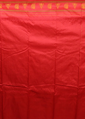 Green Kanjivaram Silk Saree With Blouse Piece