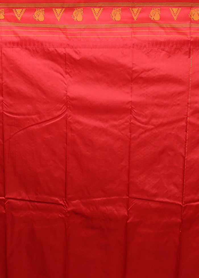 Green Kanjivaram Silk Saree With Blouse Piece