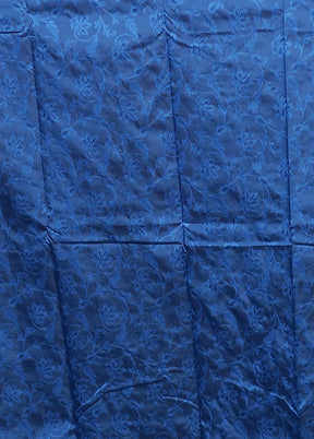 Blue Kanjivaram Silk Saree With Blouse Piece