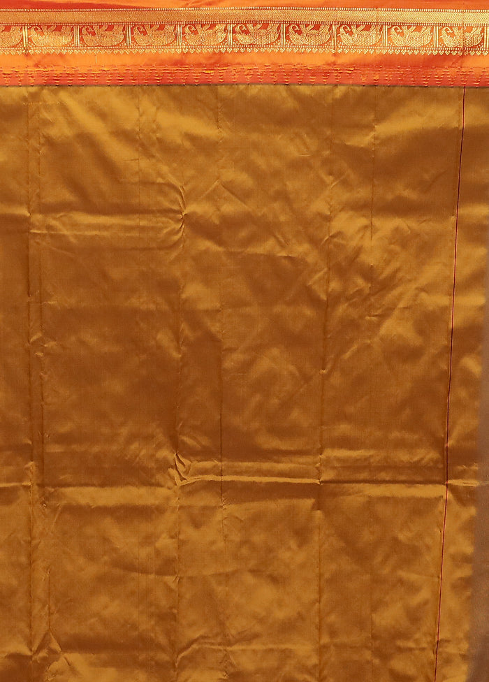 Maroon Kanjivaram Silk Saree With Blouse Piece