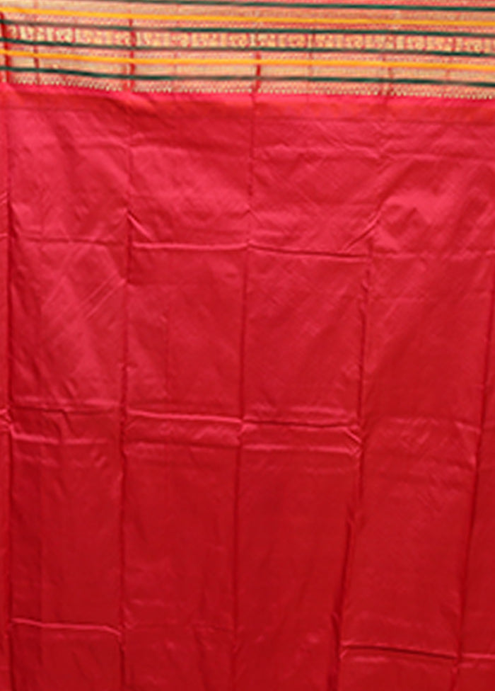 Blue Kanjivaram Silk Saree With Blouse Piece