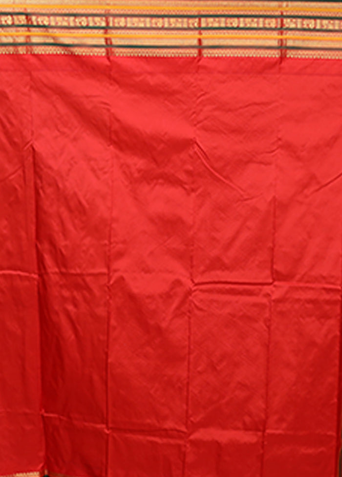 Green Kanjivaram Silk Saree With Blouse Piece