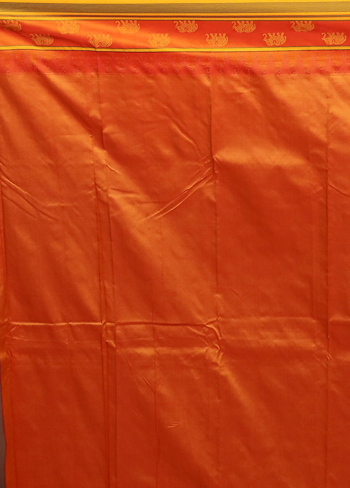 Pink Kanjivaram Silk Saree With Blouse Piece