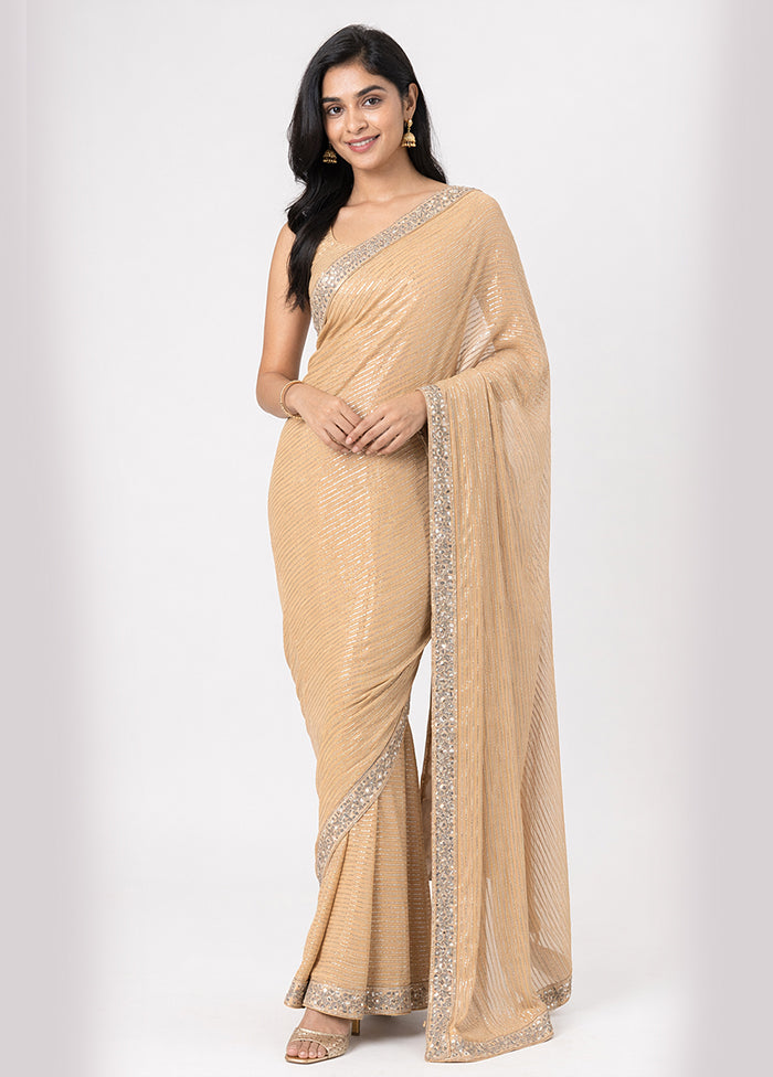 Yellow Dupion Silk Saree With Blouse Piece