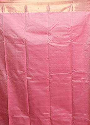 Blue Kanjivaram Silk Saree With Blouse Piece