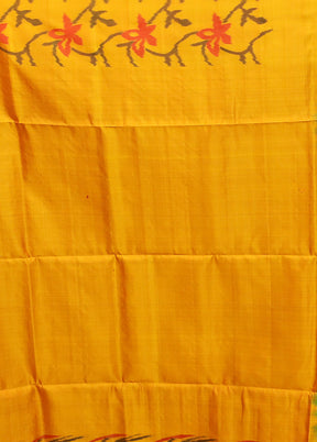 Blue Handloom Kanchipuram Pure Silk Saree With Blouse Piece