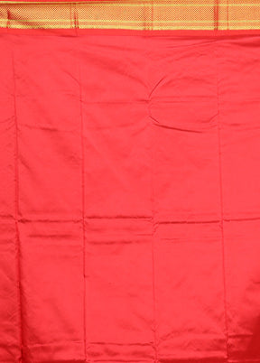 Yellow Handloom Kanjivaram Pure Silk Saree With Blouse Piece