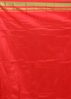 Green Handloom Kanjivaram Pure Silk Saree With Blouse Piece