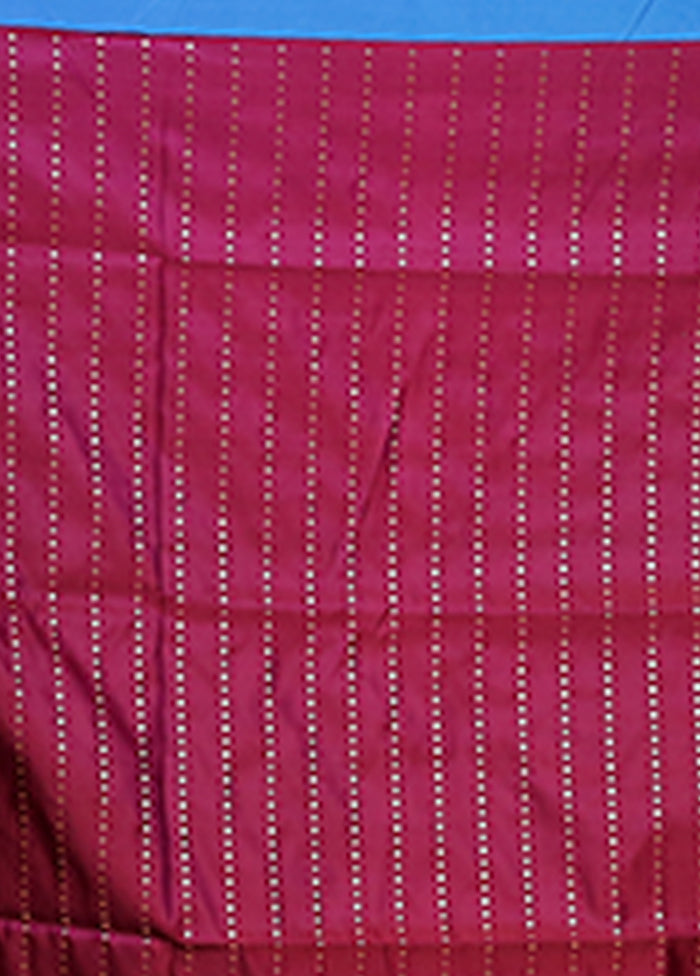 Purple Banarasi Silk Saree With Blouse Piece