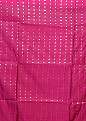 Purple Banarasi Silk Saree With Blouse Piece