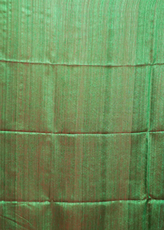 Red Handloom Matka Pure Silk Saree With Blouse Piece