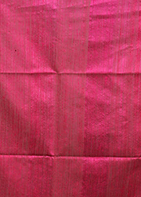 Purple Handloom Matka Pure Silk Saree With Blouse Piece