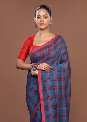 Pink Matka Silk Saree With Blouse Piece