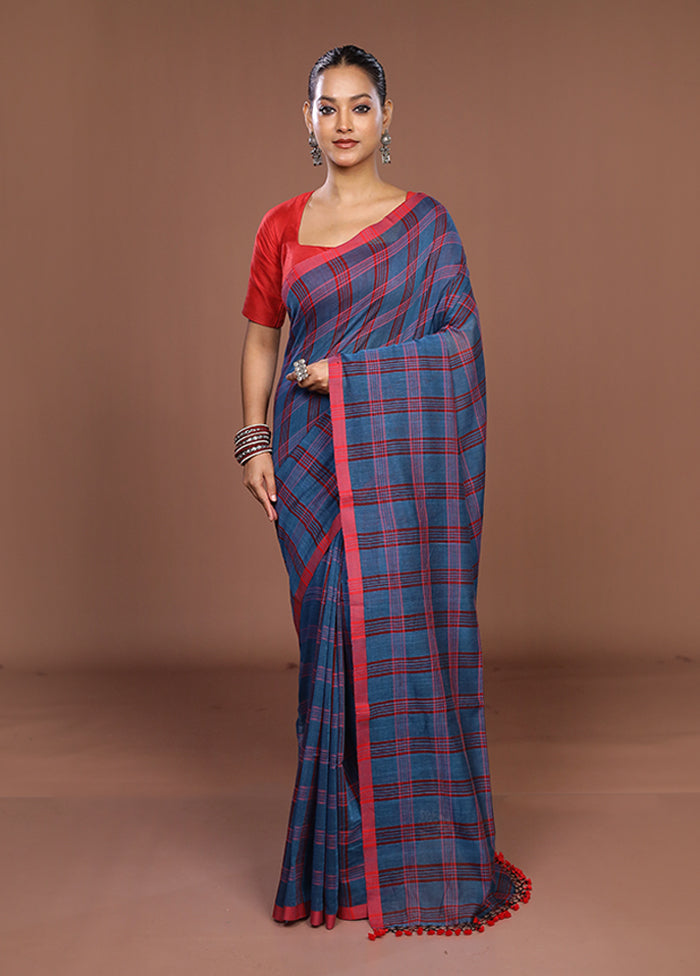 Pink Matka Silk Saree With Blouse Piece