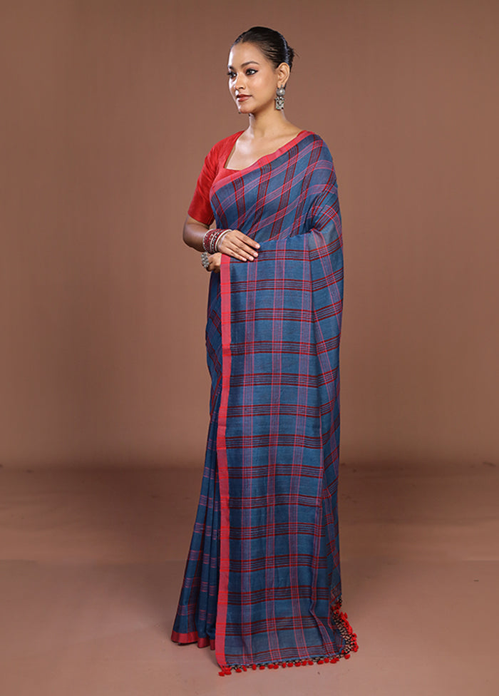 Pink Matka Silk Saree With Blouse Piece