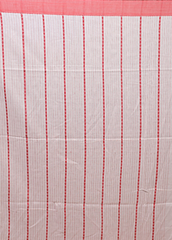 White Matka Silk Saree With Blouse Piece