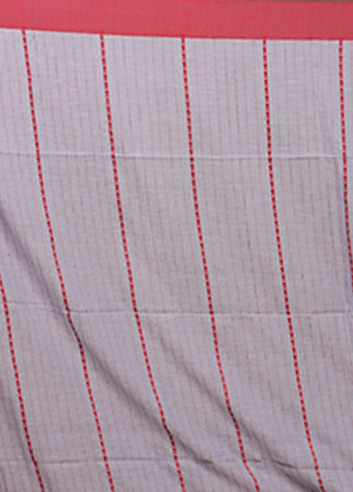 Grey Matka Silk Saree With Blouse Piece