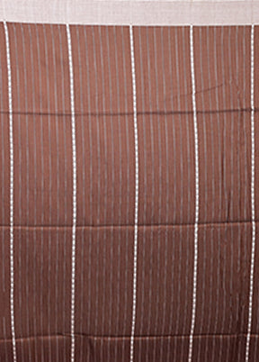 Maroon Matka Silk Saree With Blouse Piece