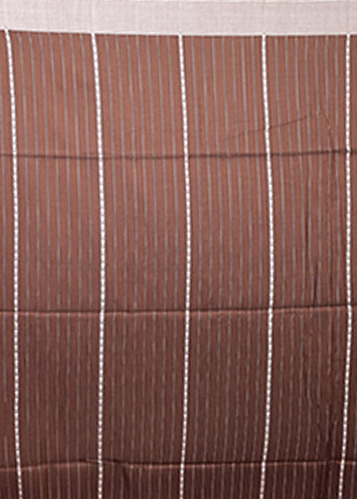 Maroon Matka Silk Saree With Blouse Piece