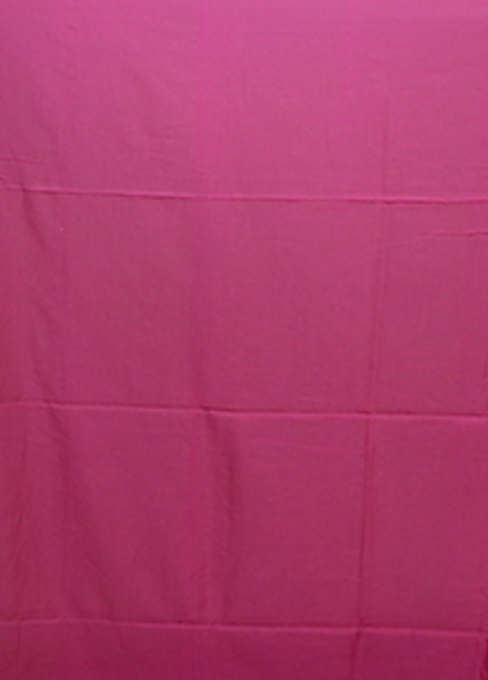 Purple Matka Silk Saree With Blouse Piece