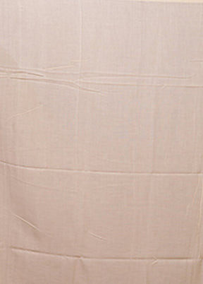 Cream Matka Silk Saree With Blouse Piece