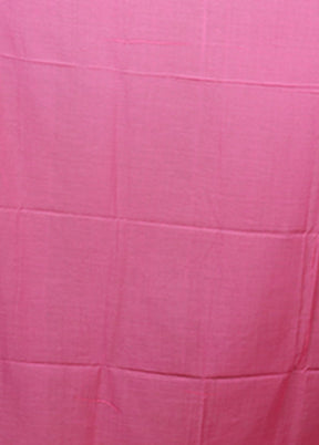 Pink Matka Silk Saree With Blouse Piece