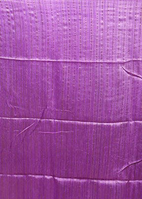 Purple Handloom Matka Pure Silk Saree With Blouse Piece