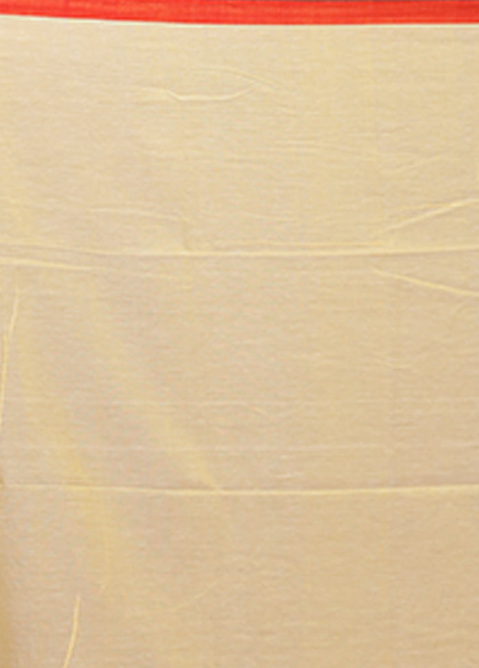 Yellow Matka Silk Saree With Blouse Piece