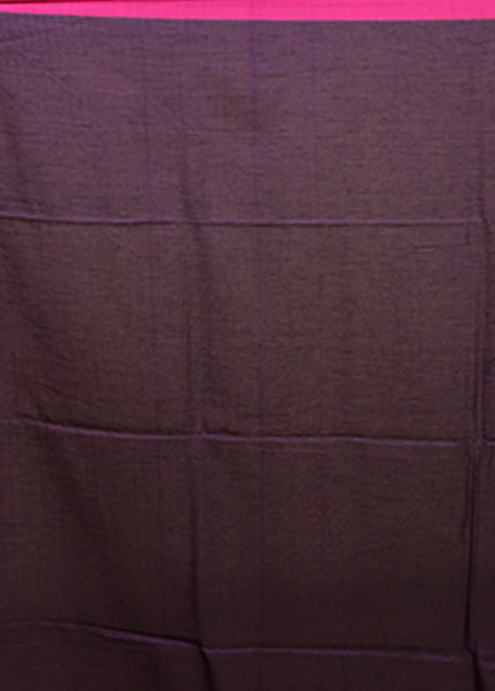 Blue Matka Silk Saree With Blouse Piece