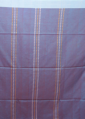 Blue Matka Silk Saree With Blouse Piece