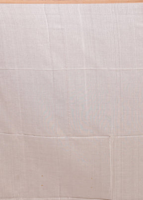 White Matka Silk Saree With Blouse Piece