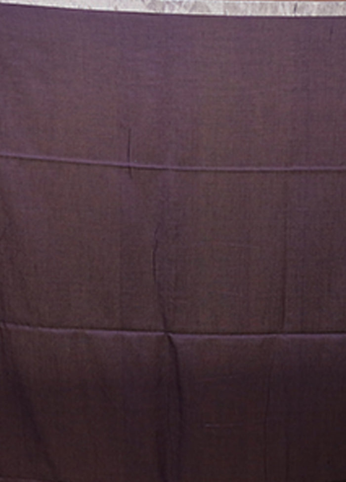 Blue Matka Silk Saree With Blouse Piece