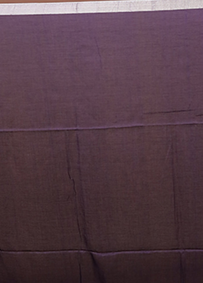 Blue Matka Silk Saree With Blouse Piece