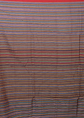 Multicolor Matka Silk Saree With Blouse Piece