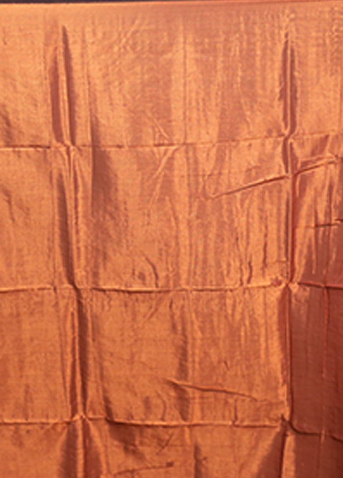 Black Matka Silk Saree With Blouse Piece