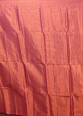 Pink Matka Silk Saree With Blouse Piece