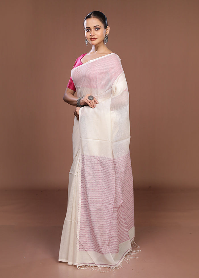 Purple Matka Silk Saree With Blouse Piece