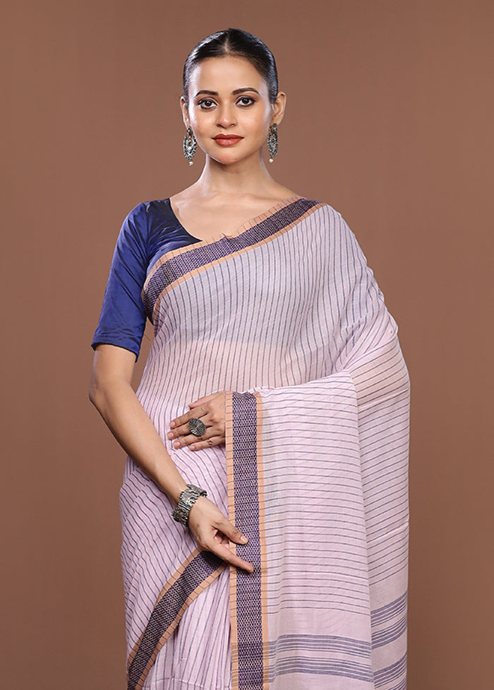 Pink Matka Silk Saree With Blouse Piece