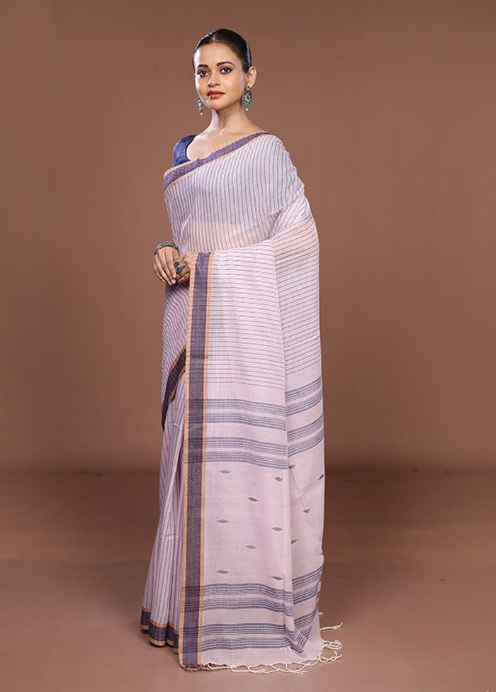 Pink Matka Silk Saree With Blouse Piece