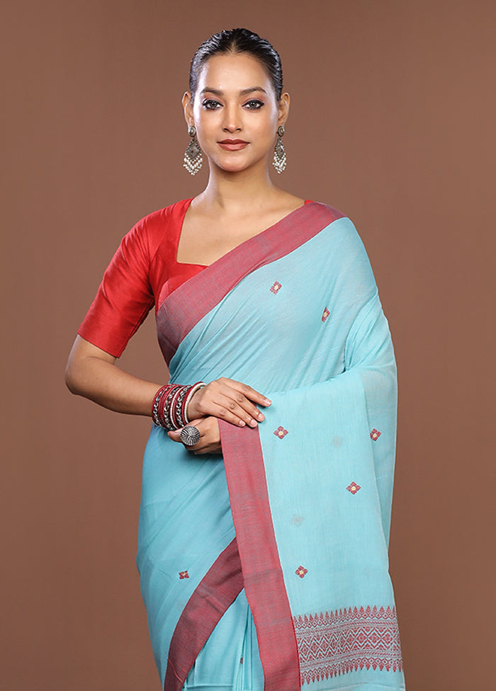 Green Matka Silk Saree With Blouse Piece