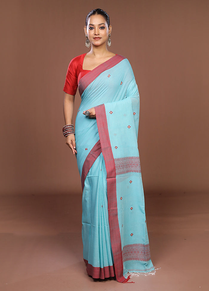 Green Matka Silk Saree With Blouse Piece