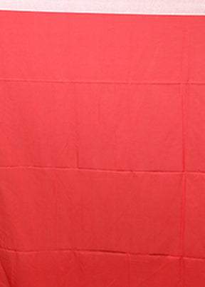 Red Matka Silk Saree With Blouse Piece